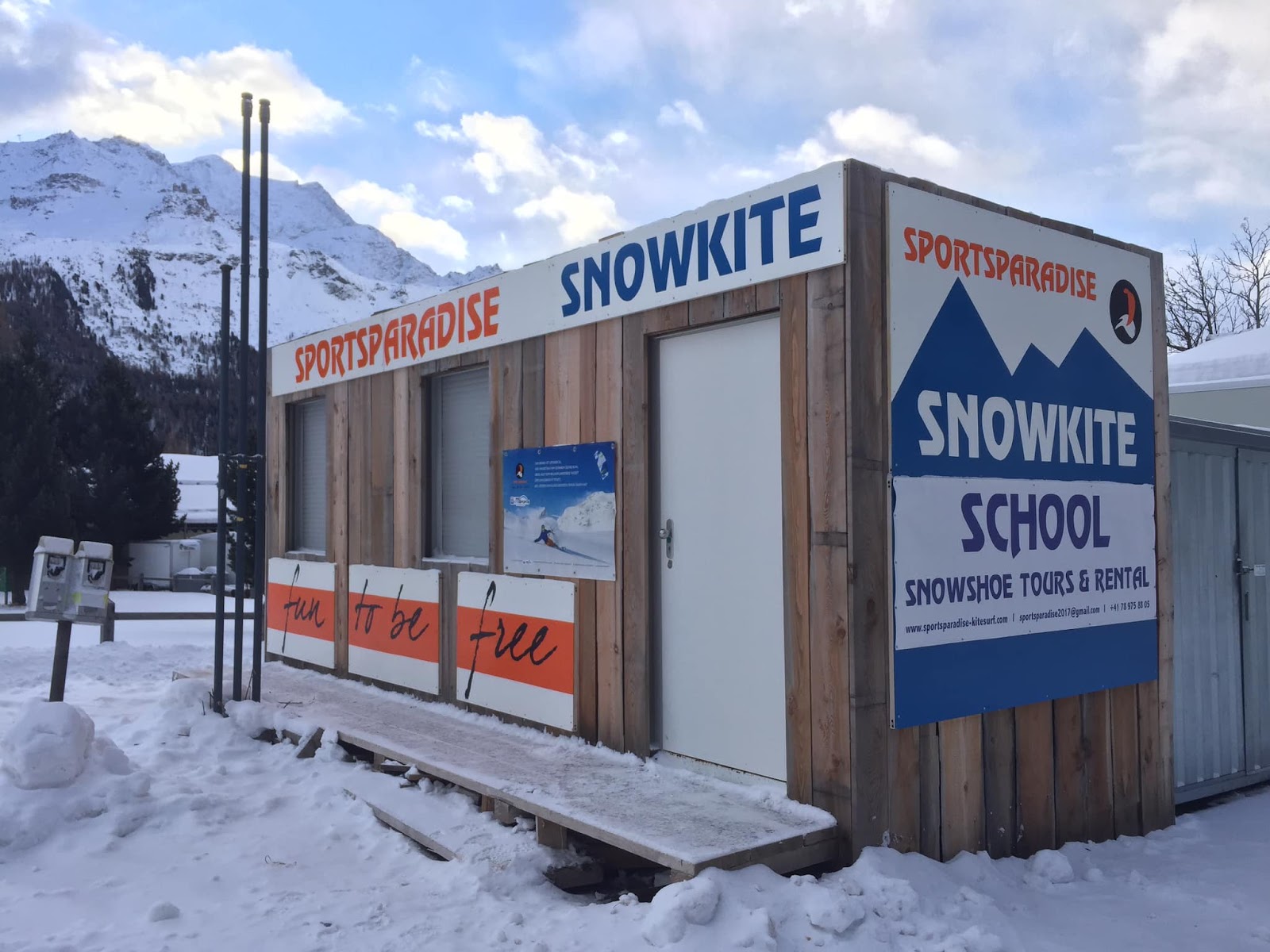 Sports Paradise - Snowkite, Ski and Snowboard School Engadin St.Moritz Silvaplana Bernina kitesurfing school in Lake Silvaplana — photo 3