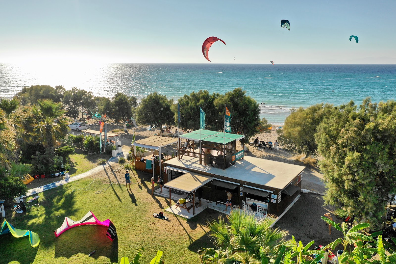 Meltemi Kiteclub kitesurfing school in greece