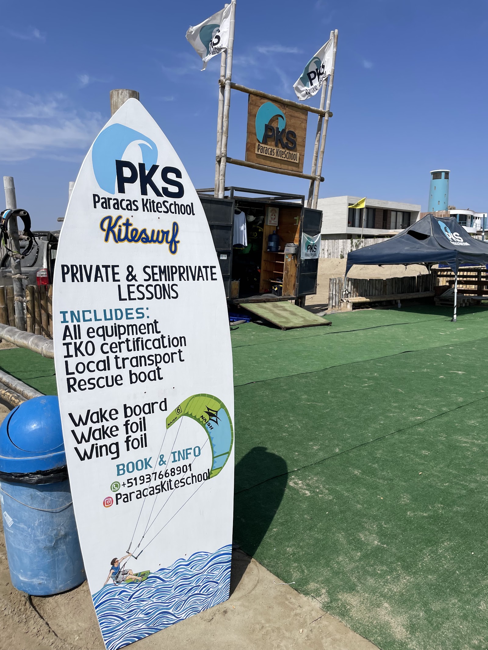 PKS Paracas Kite school kitesurfing school in Peru South — photo 3