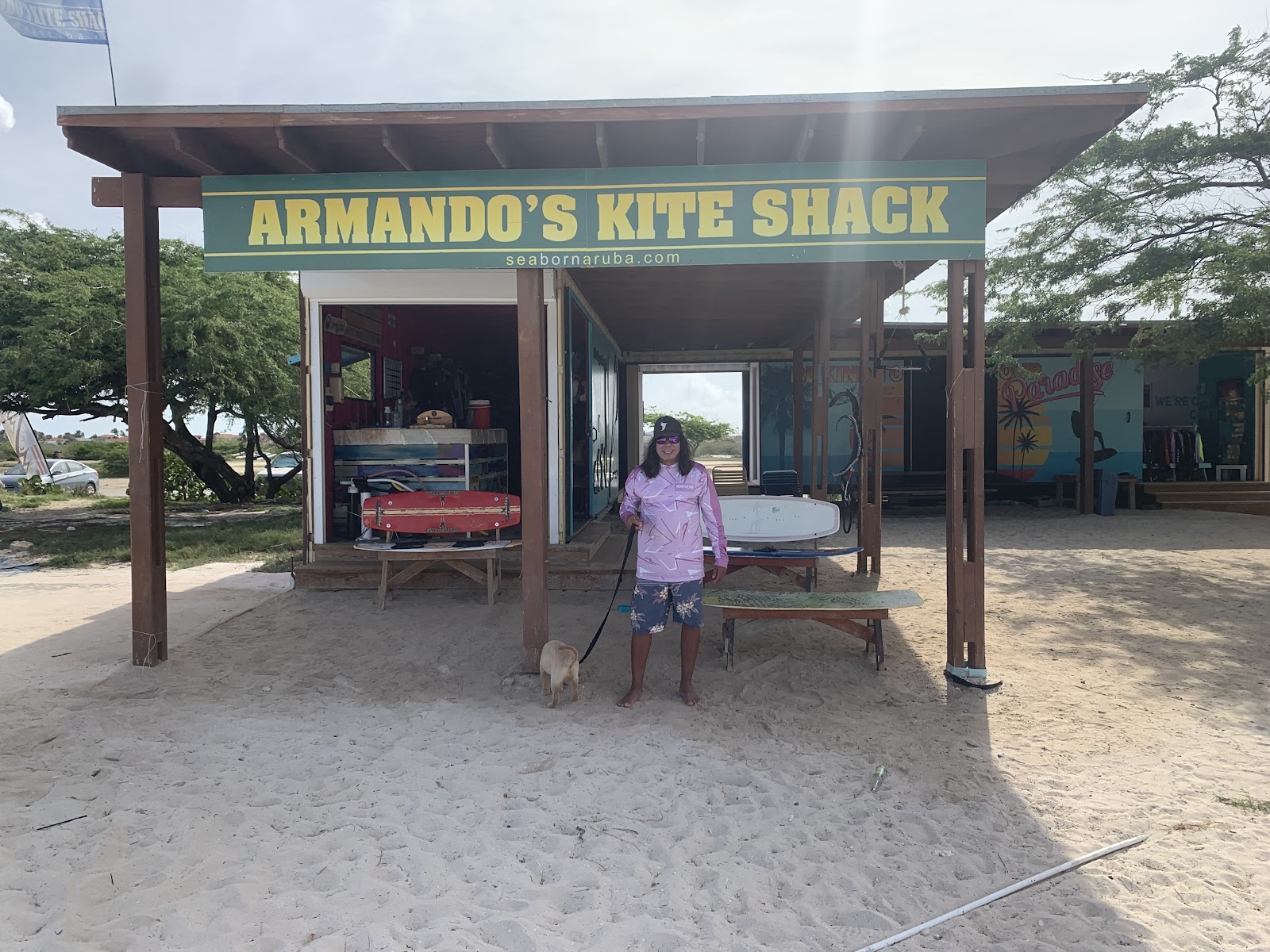 Armando's kite shack kitesurfing school in abc islands aruba